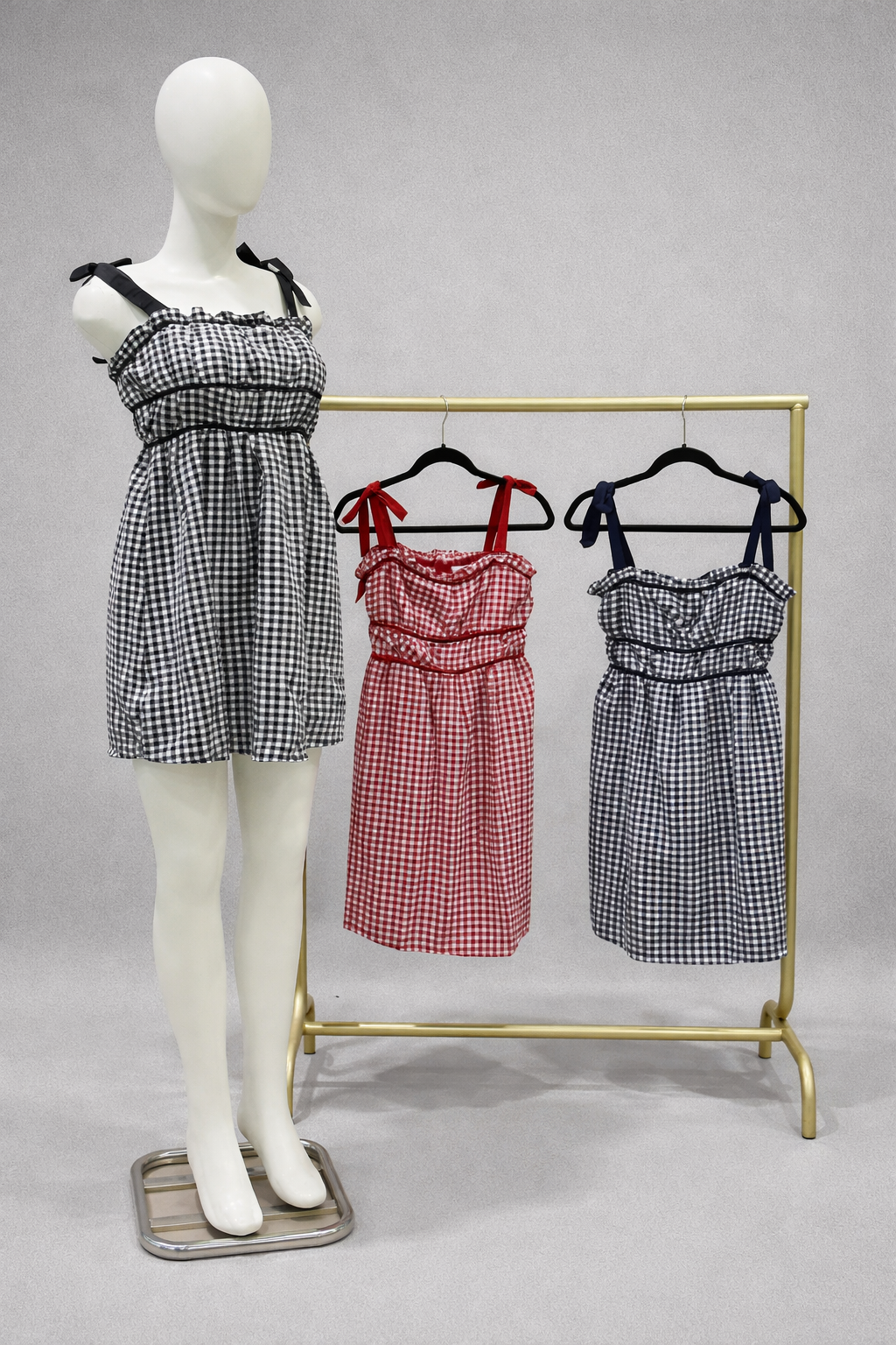 VESTIDO CORTO DE CUADROS