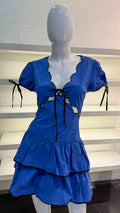 VESTIDO CON VOLANTES FORMAL