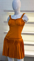 VESTIDO CORTO TABLEADO