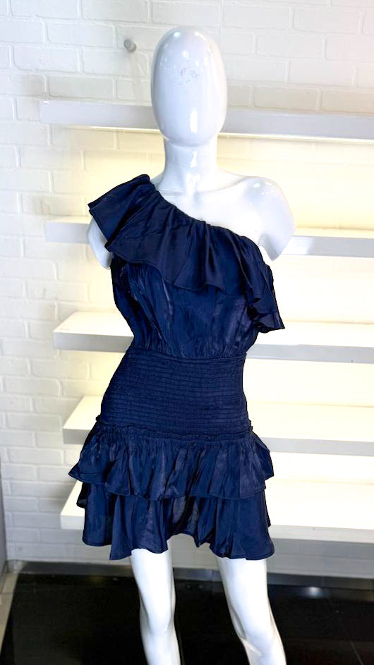 VESTIDO CORTO DE UN HOMBRO
