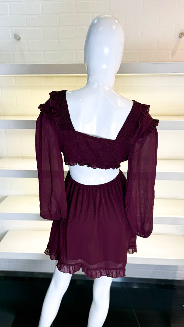 VESTIDO CORTO MANGA LARGA