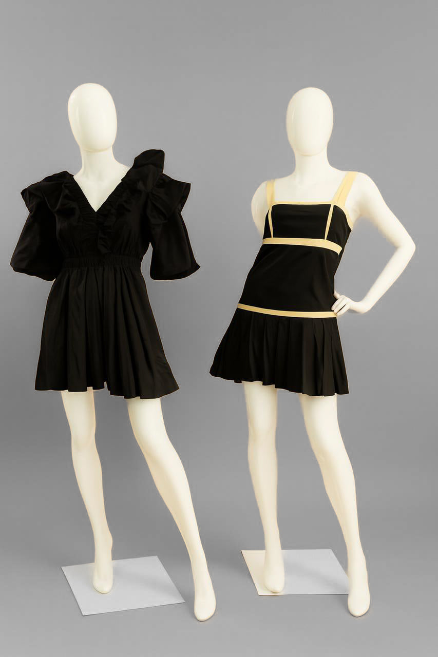 VESTIDO CORTO TABLEADO