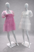 VESTIDO CORTO CON OLANES